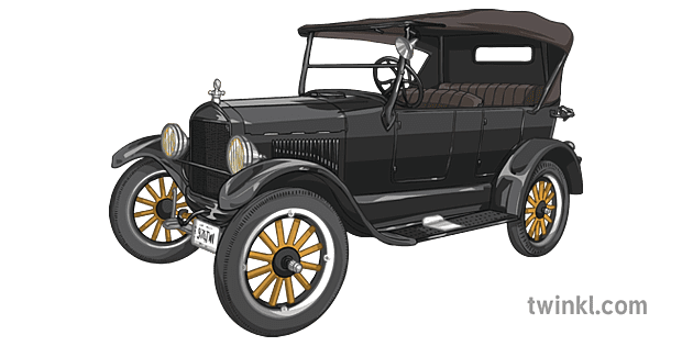 Ford Model T Car Vehicle 1900 History Secondary Ilustracao Twinkl