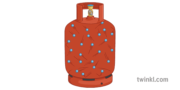 Gas Cylinder Gas Particles Science Diagram Fuel Canister Secondary