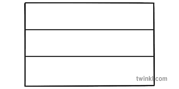 Germany Flag Black and White Illustration - Twinkl