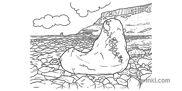 giants boot rock coloring page giants causeway tourism rocks northern