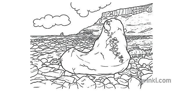 giants boot rock coloring page giants causeway tourism rocks northern ...