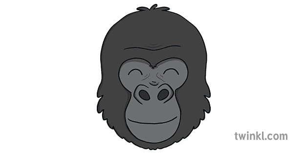 Gorilla Mask Roleplay Rumble in the Jungle Safari Animal KS1 Illustration -