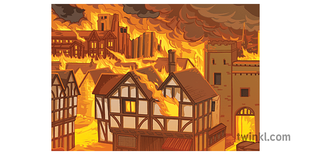 Great Fire Of London History Ks3 Illustration Twinkl 9971