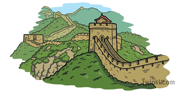 The Great Wall of China, first started c.220–206 BC by Qin Shi