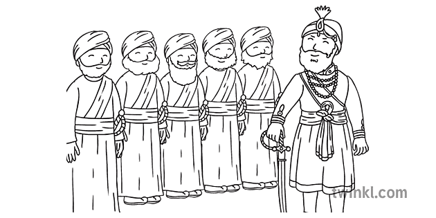 大師 政府 辛格 五個人 06 Vaisakhi組裝包 英語