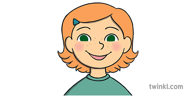 Happy Girl Smiling Smile Emotion Ks1 Open Eyes Illustration Twinkl