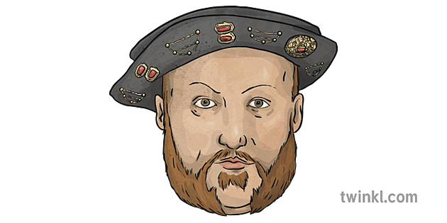 Henry VIII Role Play Mask 2 Illustration - Twinkl