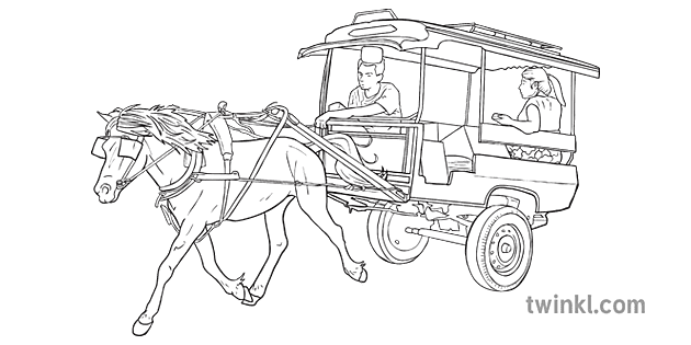 馬車現場運輸印度尼西亞旅行動物澳大利亞ks2 黑白rgb 1