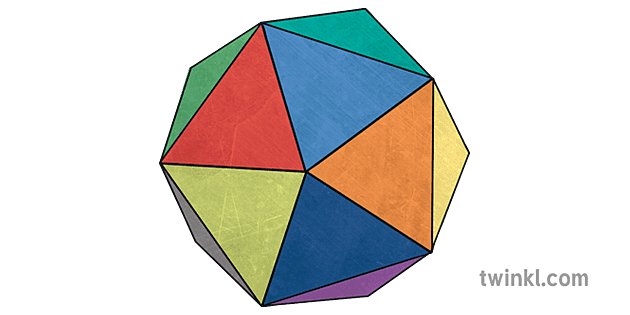 icosahedron Illustration - Twinkl