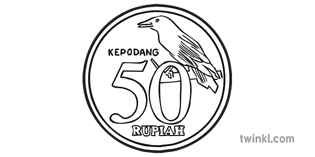 Indonesia Syiling Asia Negara Mata Wang Numerasi Matematik Ks1 Hitam Dan