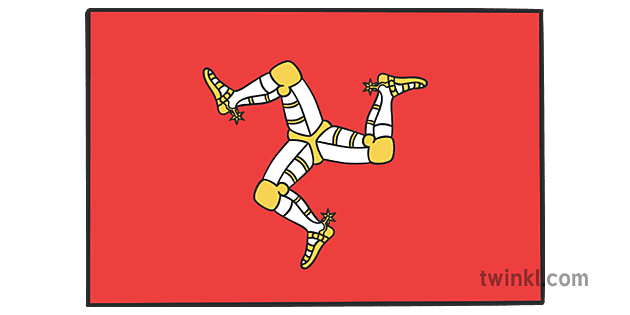 Isle Of Man Flag 1 Illustration Twinkl