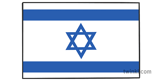 Bandera De Israel 1 Illustration Twinkl