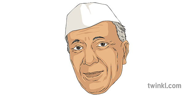 Jawaharlal Nehru Illustration - Twinkl