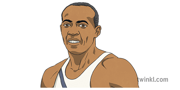 jesse owens Illustration - Twinkl