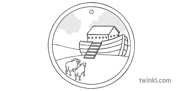 noahs ark clipart black and white bear