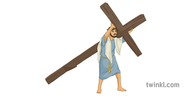 Jesus Carrying His Cross Stations of the Cross Two Christian Bible