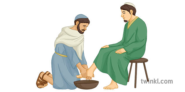 Jesus Washing His Disciples Feet Last Supper Christian Bible Religion Ks3