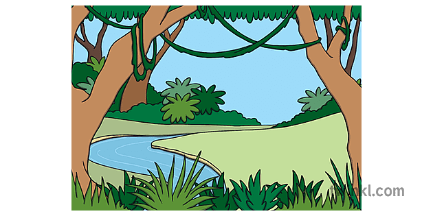 Jungle Background 2 Illustration - Twinkl