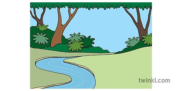 Jungle Background Simple Illustration - Twinkl