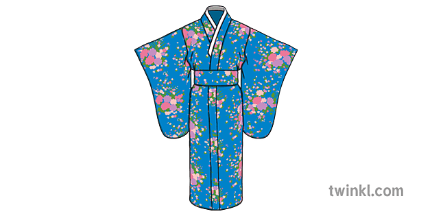 kimono túnica tradicional japonesa ropa floral seda ks1 Illustration -  Twinkl