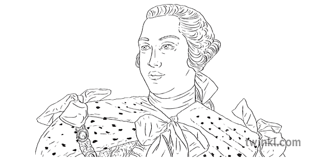 Kralj George III Illustration - Twinkl