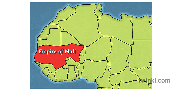 Kingdom Of Mali Empire Size  Map Africa Mansa Musa MPS KS2 
