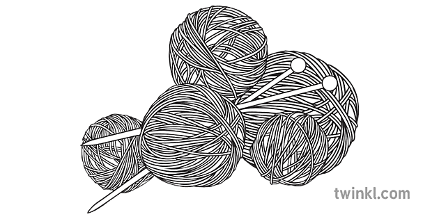 knitting needles illustration