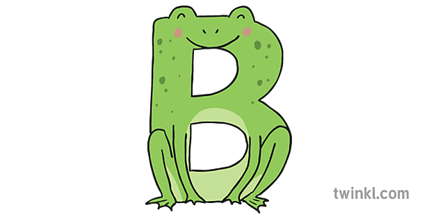 Letter B Frog Romanian Alphabet Animals Copy - Twinkl