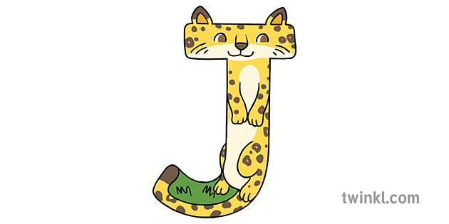 Letter J Jaguar Spanish Alphabet Animals KS1 Illustration - Twinkl
