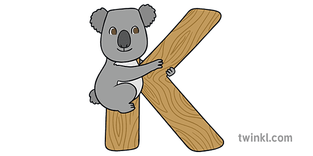 Letter K Koala Spanish Alphabet Animals KS1 - Twinkl