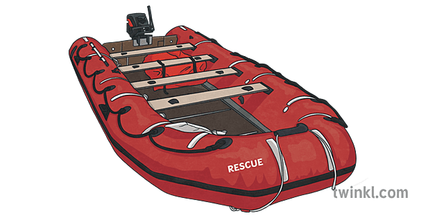 Lifeboat Illustration - Twinkl