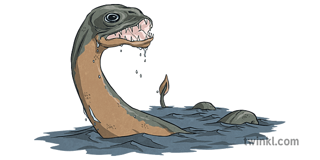 Loch Ness Monster Illustration - Twinkl