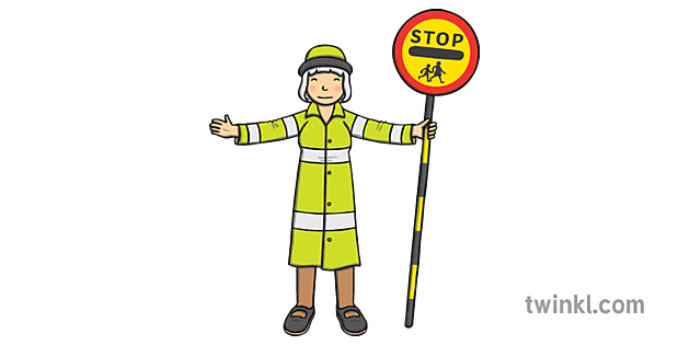 Lollipop Lady Illustration - Twinkl