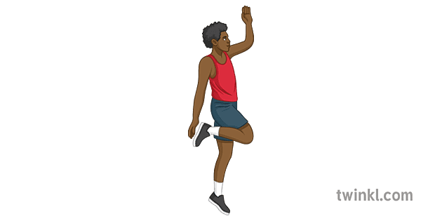 Long Jump Stage 2 PE Sport Secondary Illustration - Twinkl