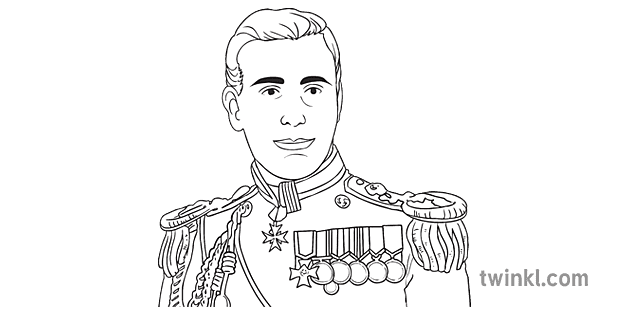 lord mountbatten portrait history secondary bw rgb Illustration - Twinkl