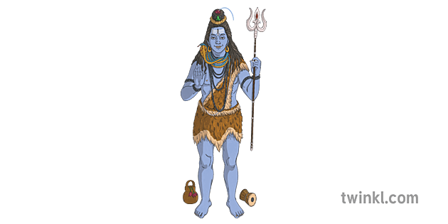Lord Shiva Standing Illustration -