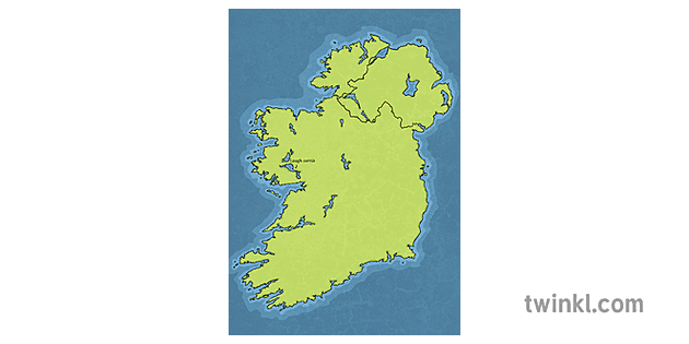 Lough Corrib On A Map 