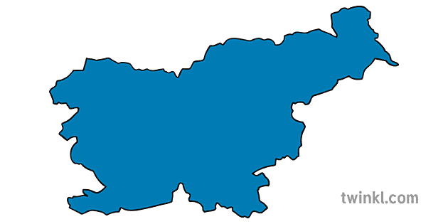 mapa esquema d’eslovènia formes de país bandera continents ks1 ...