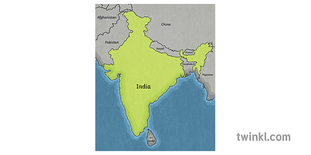 map-of-india-with-bordering-countries-labelled-illustration-twinkl