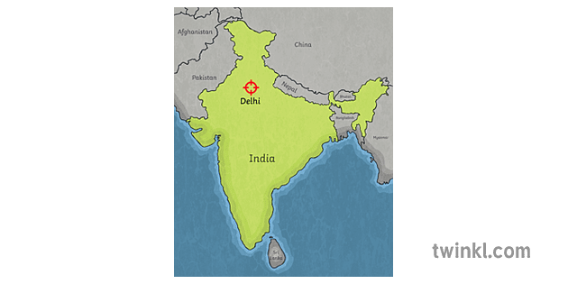 India Map With Delhi Highlighted Mapa De India Con Delhi Resaltado Mapa Año 6 Hass Geografía Asia Lección 7 India Map With Delhi Highlighted Mapa De India Con Delhi Resaltado Mapa Año 6 Hass Geografía Asia Lección 7