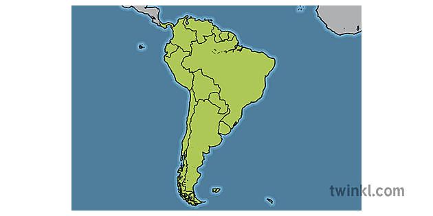 Map Of South America Galapagos Agwaetiti Map Wa Geography Ks1   Map Of South America Galapagos Islands   Map World Geography KS1 