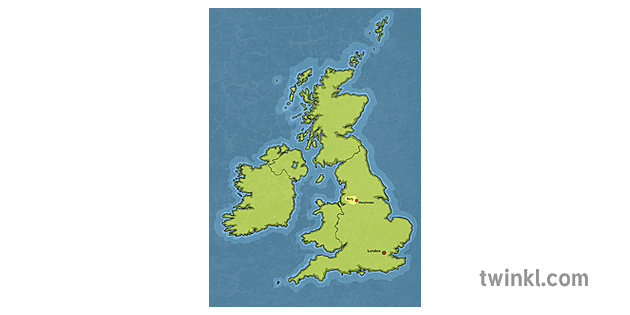 map of uk with bury and london highlighted and label map topics ks2