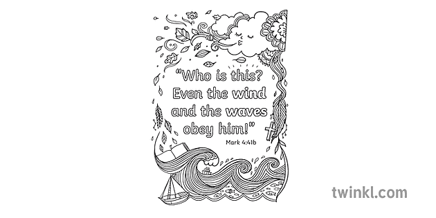 mark 4 41b mindfulness bibel citat usa kristen uddannelse Illustration