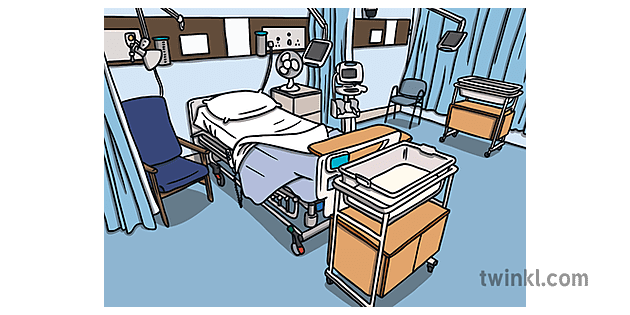 Bersalin Hospital Wad The Hospital Aistear Can You Find Illustration Twinkl