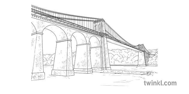 menai bridge wales of wales of bangor powerpoint ks2 хар цагаан rgb