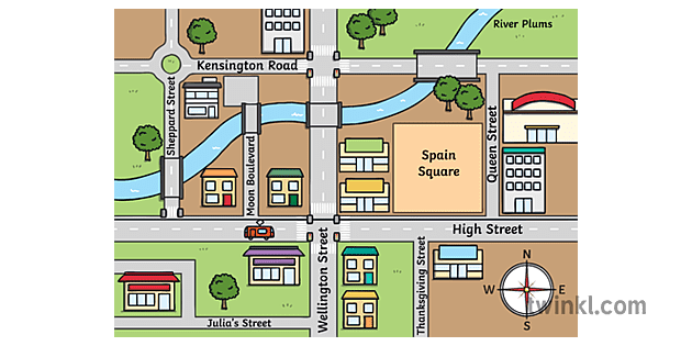 my town map es lengua extranjera english second language ks1