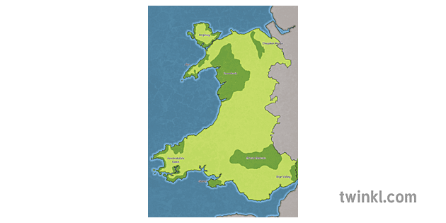 Parques Nacionales De Gales Mapa Mapa Humanidades Cymru Wales Ks2