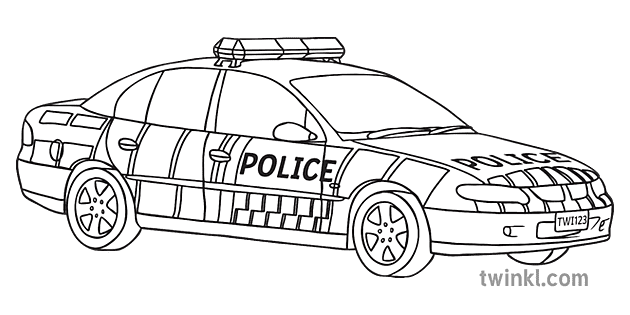 New Zealand Police Car Vehicles Transport People Who Help Us KS1 Black and