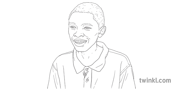 Nkosilathi Nyathi Black and White RGB Png Illustration - Twinkl