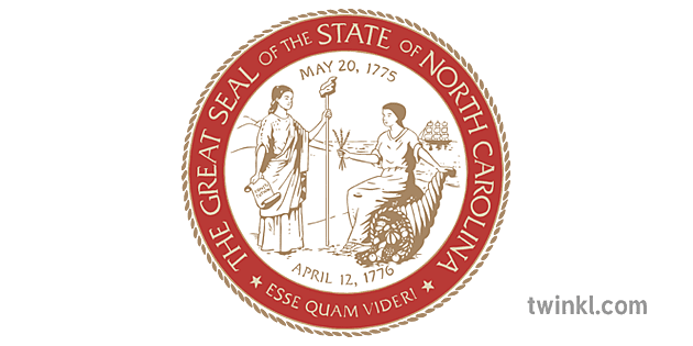 North Carolina State Seal Usa Geography Symbols Of North Carolina Ks2